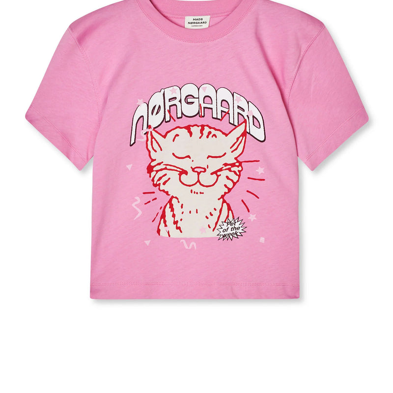 Mads Nørgaard Dry Tshirt - fuchsia pink