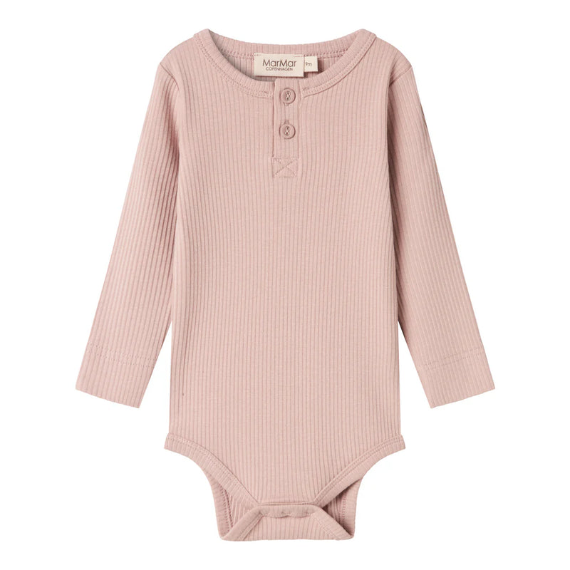 Marmar Body LS, Bodystocking - Faded Rose