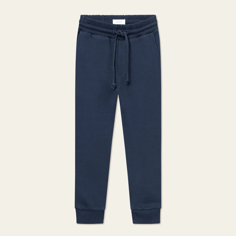 Les deux encore boucle sweatpants - dark navy/ ivory