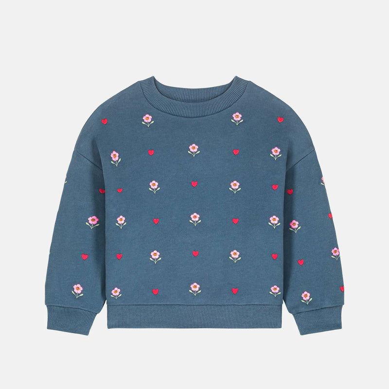 Louise misha rosalia sweatshirt - blue lake