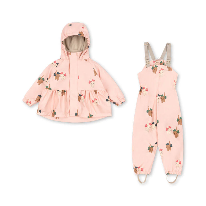 Konges sløjd Rainy palme regntøj - Bow Kitty pink