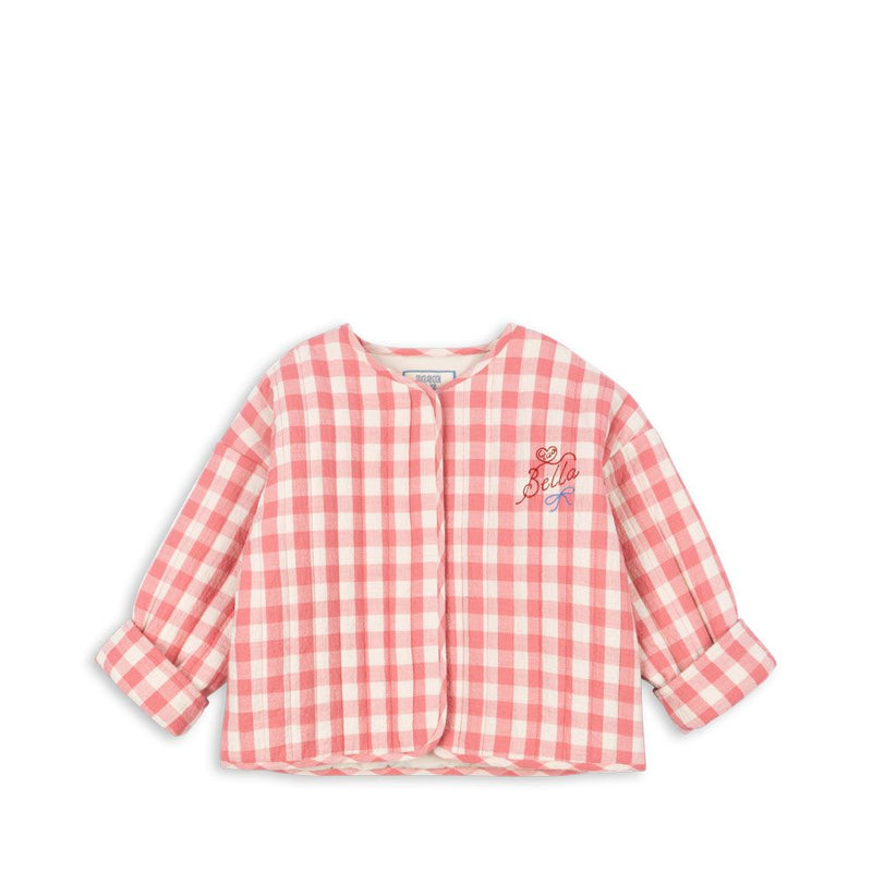 RHW X KS Bella jakke - peach blossom check