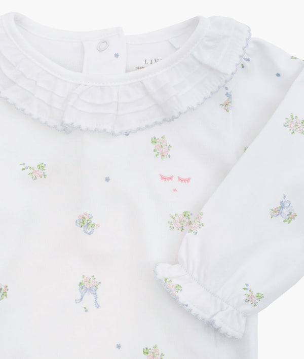 Livly Roser og sløjfe Body - white
