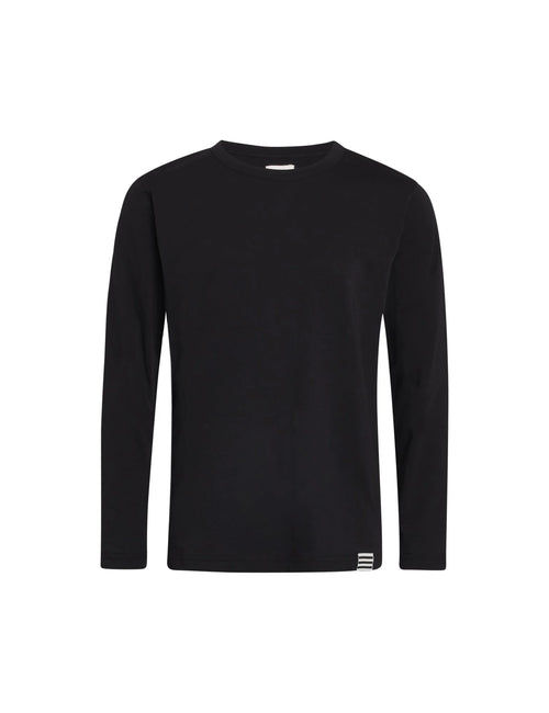 Mads Nørgaard Organic Thorlino L/S Tee FAV - Black