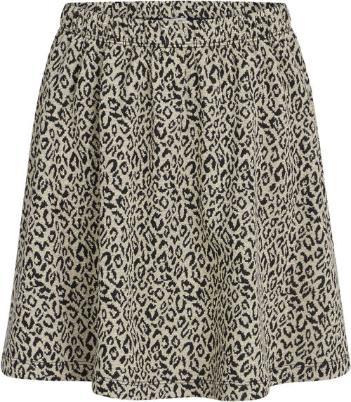 Mads Nørgaard Jaquard Lurex Skylino Skirt - Black Leo