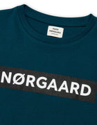 Mads Nørgaard Printed Tee Thorlino Tee - Gibraltar Sea