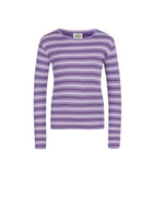 Mads Nørgaard Talino Top Stripe/Paisley Purple