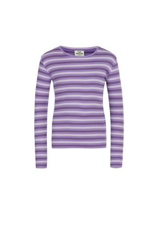 Mads Nørgaard Talino Top Stripe/Paisley Purple