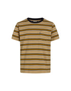 Mads Nørgaard Summer stripe Trolino Tee - Kelp