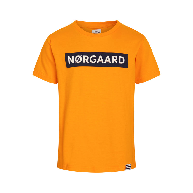 Mads Nørgaard Printed Tee Thorlino Tee - Bright Marigod