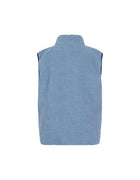 Mads Nørgaard Teddy Fleece Vilads Vest - Faded Denim