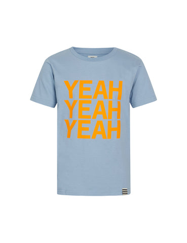 Mads Nørgaard Yeah Yeah Yeah Thorlino Tee - Faded Denim