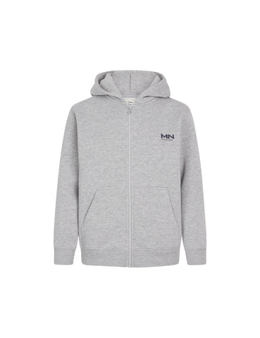 Mads Nørgaard Hudini Zip Sweatshirt - Grey Melange