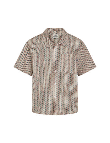 Mads Nørgaard AOP Poplin Skully shirt - Rainy Day Aop