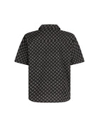 Mads Nørgaard AOP Poplin Skully Shirt - Black/ vintage khaki aop