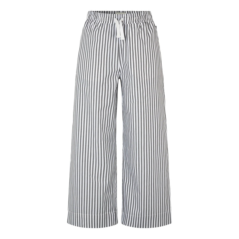 Mads Nørgaard Popla pipa pants - Castlerock/Optical white