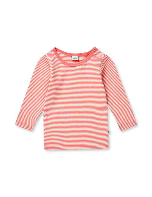 Mads Nørgaard tobino LS tee - Shell pink/ Seedpearl