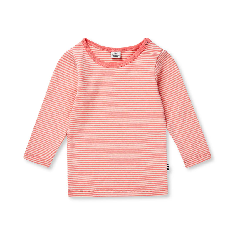 Mads Nørgaard tobino LS tee - Shell pink/ Seedpearl