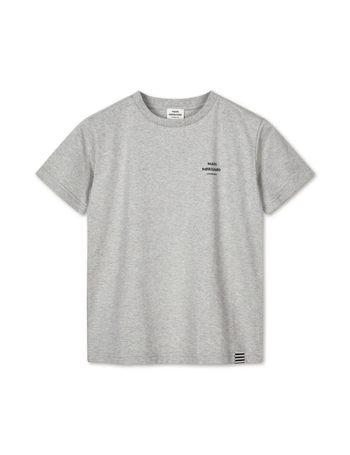 Mads Nørgaard Thorlino tee - light grey melange