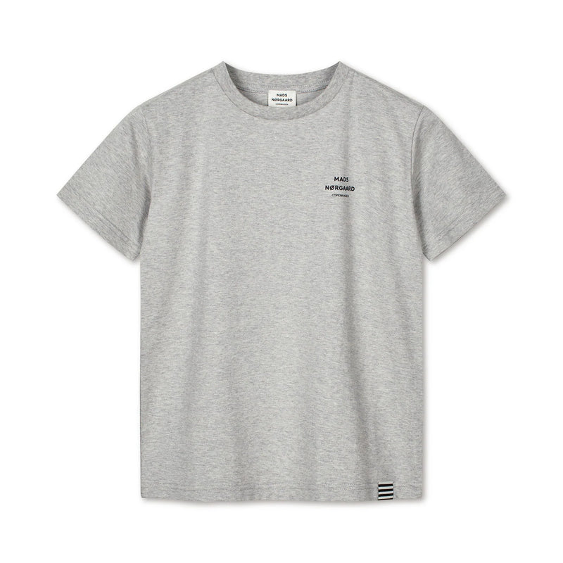 Mads Nørgaard Thorlino tee - light grey melange