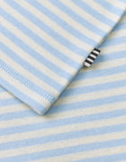 Mads Nørgaard klassisk langæmet stripe - cashmere blue/vanilla ice