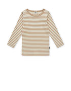 Mads Nørgaard klassisk langæmet stripe - oxford tan/vanilla ice