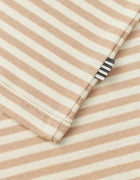 Mads Nørgaard klassisk langæmet stripe - oxford tan/vanilla ice