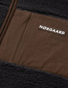 Mads Nørgaard teddy fleece jakke - jet black