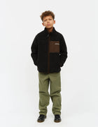 Mads Nørgaard teddy fleece jakke - jet black