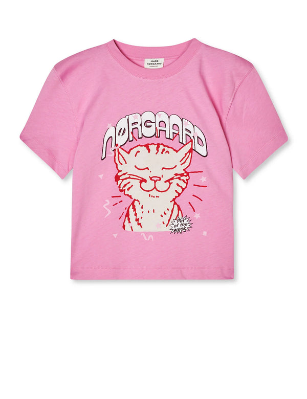 Mads Nørgaard Dry Tshirt - fuchsia pink