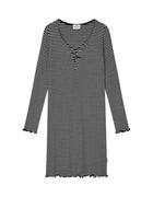 Mads Nørgaard Tikina kjole - black/vanilla ice