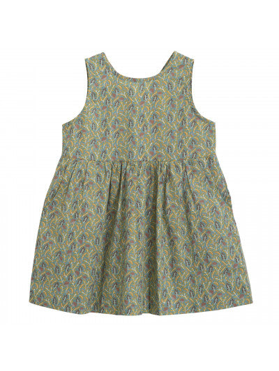 Serendipity Peasant dress - Geranium-light woven