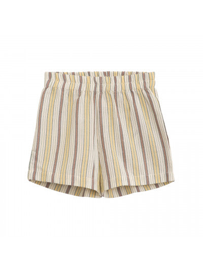 Serendipity Shorts - Misty stripes-light woven