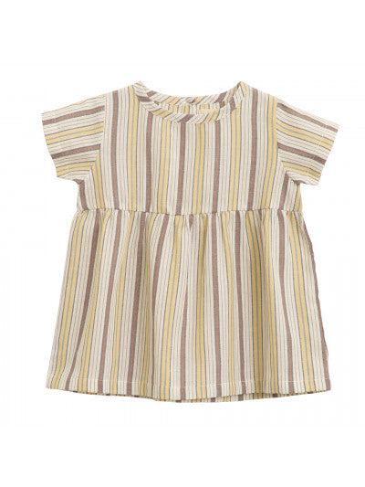 Serendipity Baby Flair dress - Misty stripes-light woven