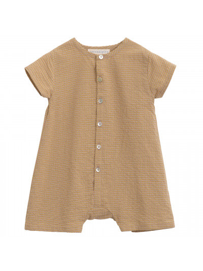 Serendipity Baby Button suit- Pastel Checks-light woven