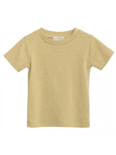 Serendipity Short Sleeve Tee - Chamomile-melange rib