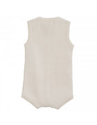 Serendipity Baby Rib Suit- Creme-organic cotton knit