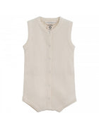 Serendipity Baby Rib Suit- Creme-organic cotton knit