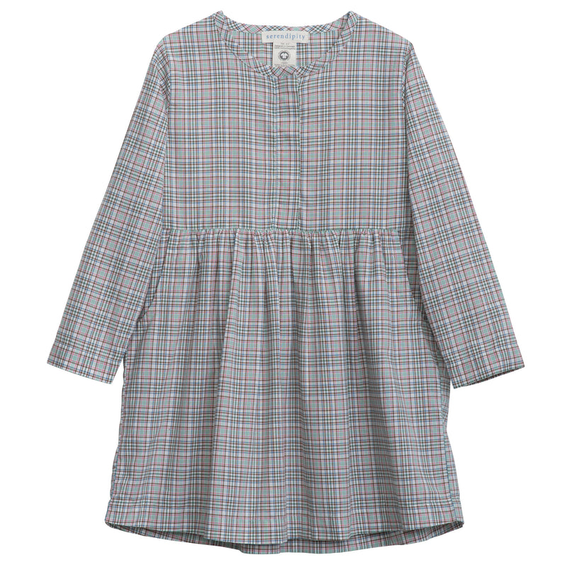 Serendipity Placket Kjole - Mintchecks-light