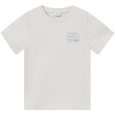 Les Deux Harajuku T-shirt - Snow Melange/Washed Demin