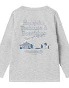 Les Deux Harajuku LS T-shirt - Snow Melange/Washed Demin