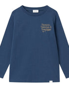 Les Deux Harajuku LS T-shirt - Midnight Blue/Mustard Yellow