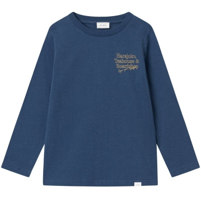 Les Deux Harajuku LS T-shirt - Midnight Blue/Mustard Yellow