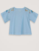 Serendipity embroidery bluse - horizon