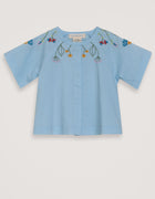 Serendipity embroidery bluse - horizon