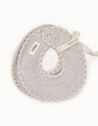 Lalaby Bibi bibs 2-pack brown dot