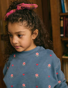 Louise misha rosalia sweatshirt - blue lake