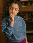Louise misha rosalia sweatshirt - blue lake