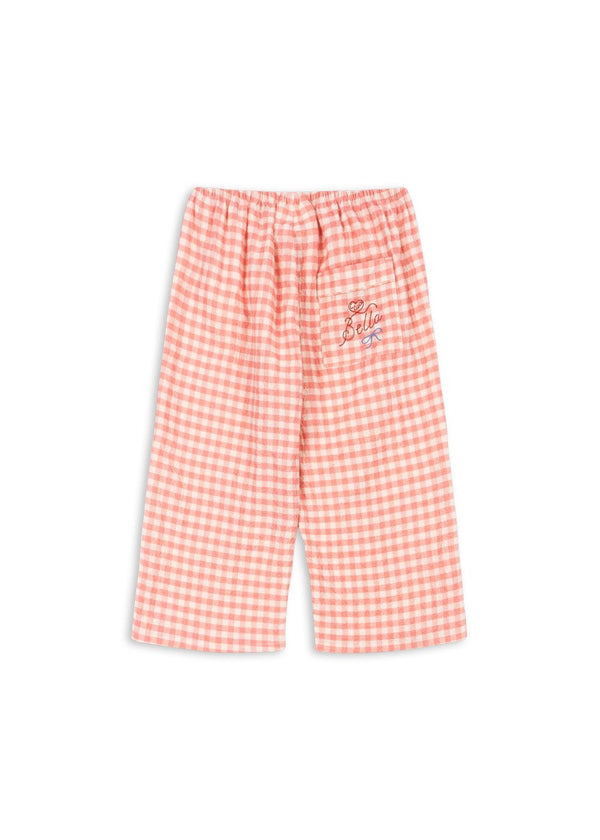 RHW X KS Bella bukser - peach blossom check