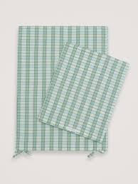 Serendipity Junior sengetøj- aloe checks